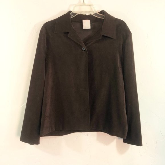 SOLD! Vintage | Wayne R. Boxy Brown Button Up - Picture 6 of 8